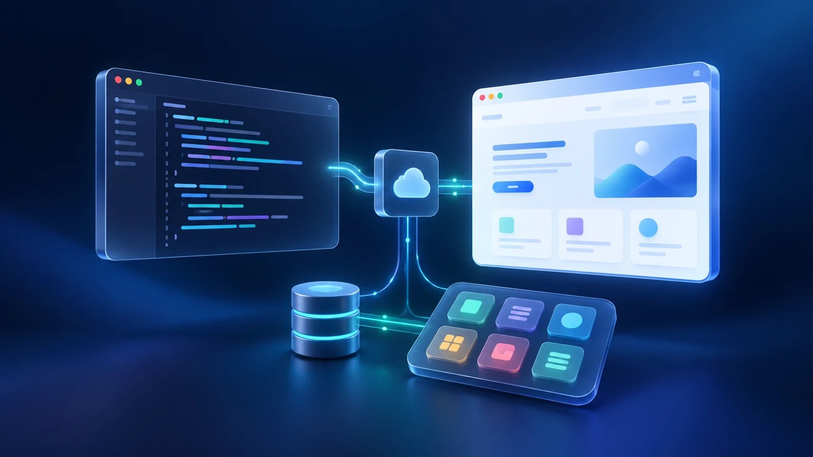 cWeb connects code, deployment and live applications